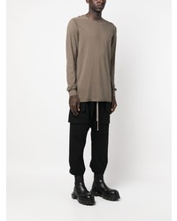 olivgrünes Langarmshirt von Rick Owens DRKSHDW