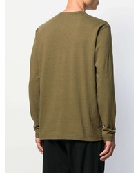 olivgrünes Langarmshirt von Junya Watanabe MAN