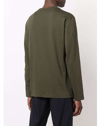 olivgrünes Langarmshirt von Calvin Klein