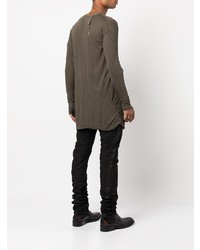 olivgrünes Langarmshirt von Boris Bidjan Saberi