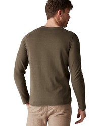 olivgrünes Langarmshirt von Marc O'Polo