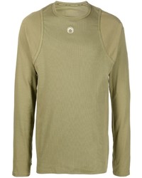 olivgrünes Langarmshirt von Marine Serre