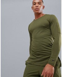 olivgrünes Langarmshirt von Nike Training