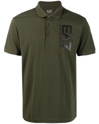 olivgrünes Polohemd von Ea7 Emporio Armani