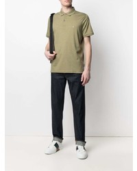 olivgrünes Polohemd von Calvin Klein