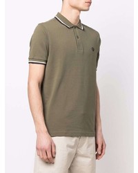 olivgrünes Polohemd von Fred Perry