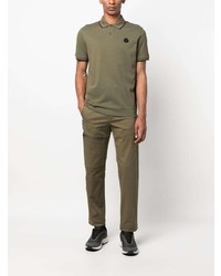 olivgrünes Polohemd von Moncler