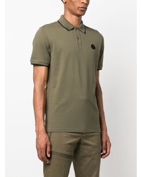 olivgrünes Polohemd von Moncler