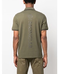 olivgrünes Polohemd von Moncler