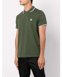 olivgrünes Polohemd von Moncler