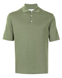 olivgrünes Polohemd von Solid Homme