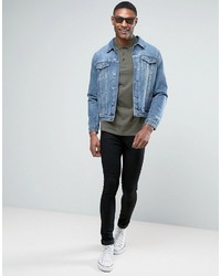 olivgrünes Polohemd von Asos