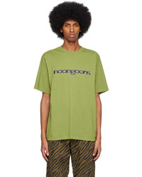 olivgrünes Strick T-Shirt mit einem Rundhalsausschnitt von Noon Goons