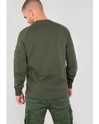 olivgrünes Sweatshirt von Alpha Industries