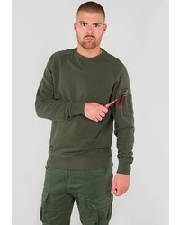 olivgrünes Sweatshirt von Alpha Industries