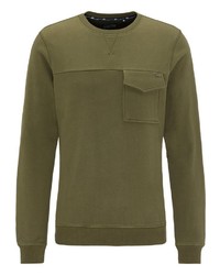 olivgrünes Sweatshirt von Dreimaster