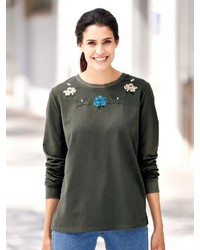 olivgrünes Sweatshirt von DRESS IN
