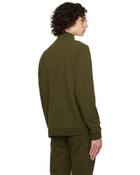 olivgrünes Sweatshirt von Sunspel