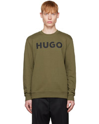 olivgrünes Sweatshirt von Hugo