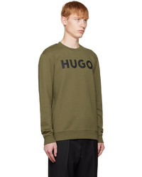 olivgrünes Sweatshirt von Hugo