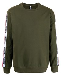 olivgrünes Sweatshirt von Moschino