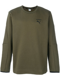 olivgrünes Sweatshirt von Puma