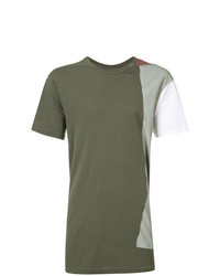olivgrünes T-Shirt mit einem Rundhalsausschnitt von 11 By Boris Bidjan Saberi