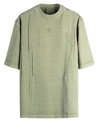 olivgrünes T-Shirt mit einem Rundhalsausschnitt von Ader Error