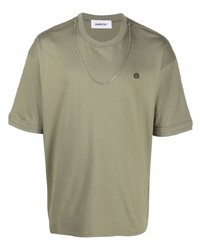 olivgrünes T-Shirt mit einem Rundhalsausschnitt von Ambush