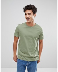 olivgrünes T-Shirt mit einem Rundhalsausschnitt von ASOS DESIGN