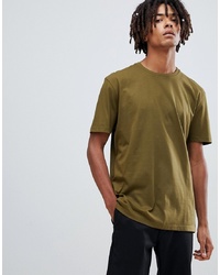 olivgrünes T-Shirt mit einem Rundhalsausschnitt von ASOS DESIGN