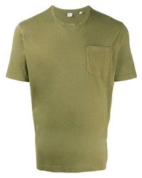 olivgrünes T-Shirt mit einem Rundhalsausschnitt von Aspesi