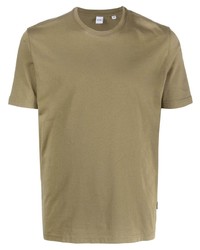 olivgrünes T-Shirt mit einem Rundhalsausschnitt von Aspesi