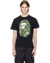 olivgrünes T-Shirt mit einem Rundhalsausschnitt von BAPE