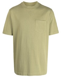 olivgrünes T-Shirt mit einem Rundhalsausschnitt von Barbour
