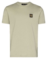 olivgrünes T-Shirt mit einem Rundhalsausschnitt von Belstaff