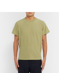 olivgrünes T-Shirt mit einem Rundhalsausschnitt von Fanmail