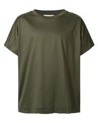 olivgrünes T-Shirt mit einem Rundhalsausschnitt von Cerruti 1881