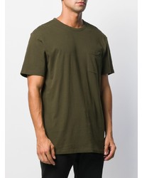 olivgrünes T-Shirt mit einem Rundhalsausschnitt von Closed