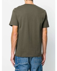 olivgrünes T-Shirt mit einem Rundhalsausschnitt von Carhartt