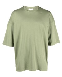 olivgrünes T-Shirt mit einem Rundhalsausschnitt von Costumein