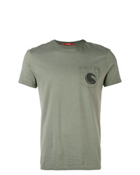 olivgrünes T-Shirt mit einem Rundhalsausschnitt von CP Company