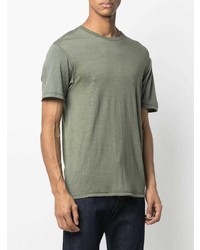 olivgrünes T-Shirt mit einem Rundhalsausschnitt von A Kind Of Guise