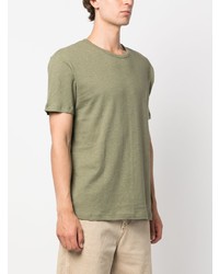olivgrünes T-Shirt mit einem Rundhalsausschnitt von Each X Other