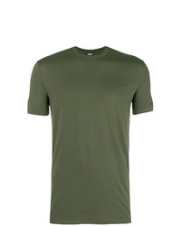 olivgrünes T-Shirt mit einem Rundhalsausschnitt von DSQUARED2