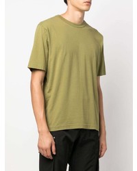 olivgrünes T-Shirt mit einem Rundhalsausschnitt von Heron Preston