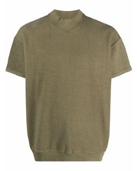 olivgrünes T-Shirt mit einem Rundhalsausschnitt von Fear Of God