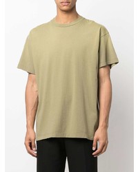 olivgrünes T-Shirt mit einem Rundhalsausschnitt von Fear Of God