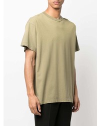 olivgrünes T-Shirt mit einem Rundhalsausschnitt von Fear Of God