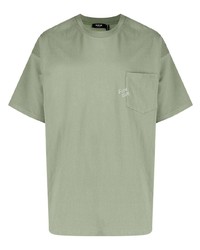 olivgrünes T-Shirt mit einem Rundhalsausschnitt von FIVE CM
